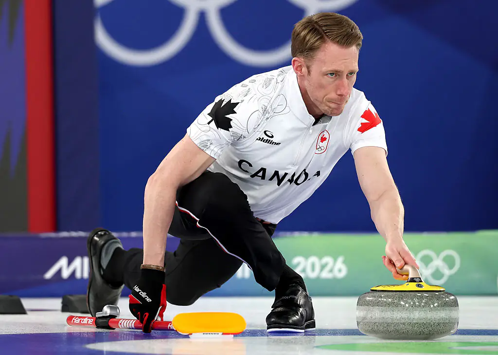 Marc Kennedy hit back at accusations he'd double-touched the stone. Credit: Al Bello/Getty Images