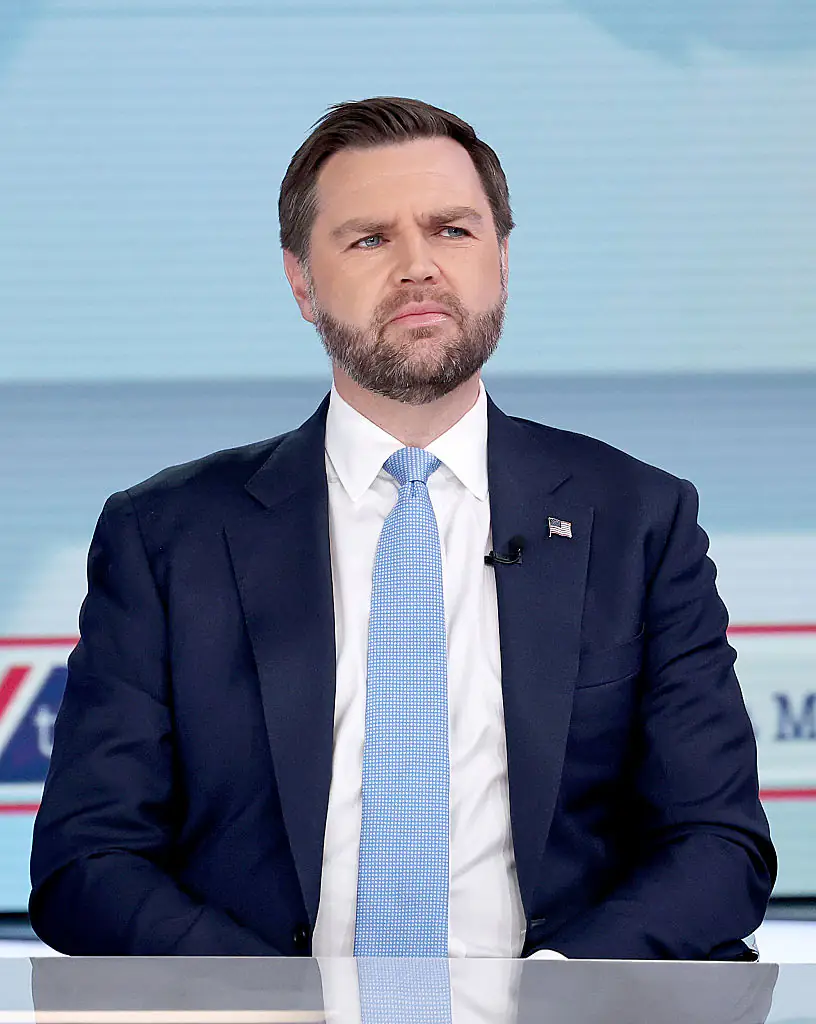 JD Vance was asked whether he'll run for president in 2028 on FOX News' The Story With Martha MacCallum. Credit: Jamie McCarthy / Getty