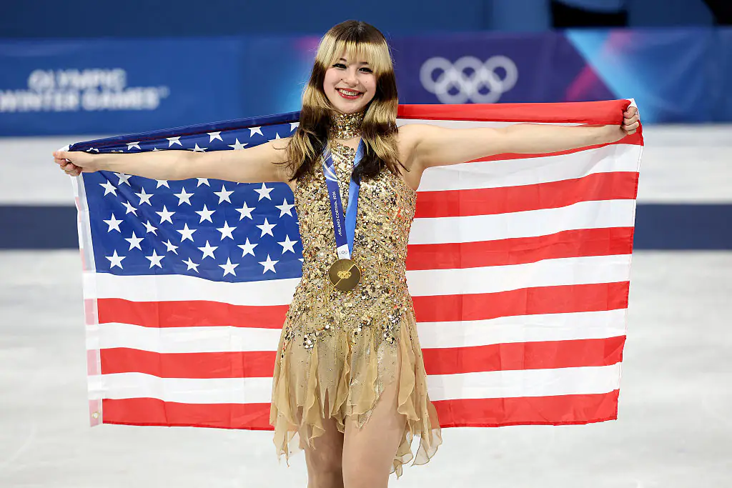 Alysa Liu of Team United States won gold on February 19. Credit: Jamie Squire / Getty 