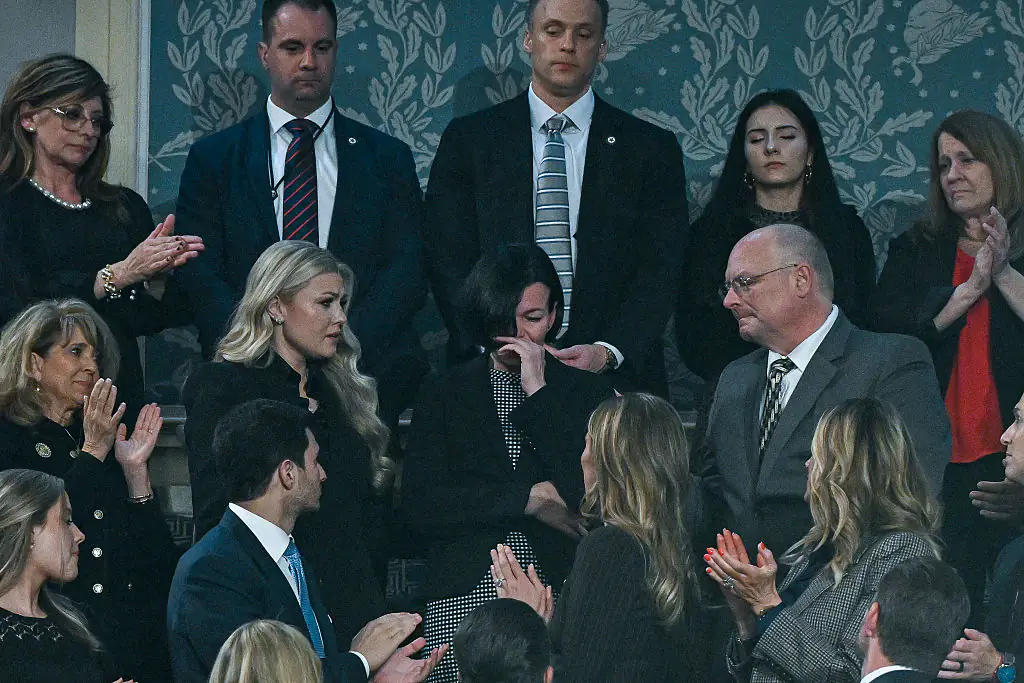 Anna Zarutska, the mother of Iryna Zarutska, was at the State of the Union address. Credit:	Pool / Getty