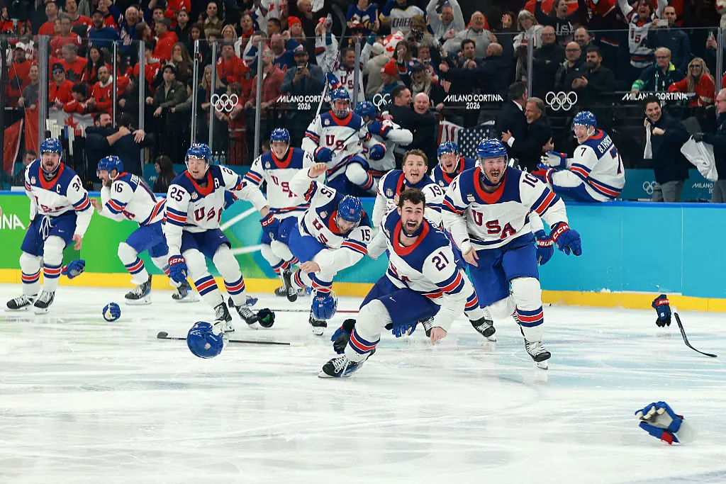 Team USA saw Gold in the Ice Hockey. Credit: Elsa/Getty