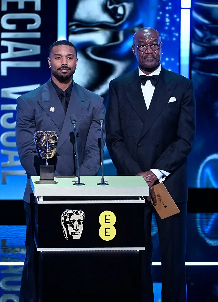 Michael B. Jordan and Delroy Lindo had the N-word thrown at them while presenting an award at the BAFTAs. Credit: Stuart Wilson/BAFTA / Getty