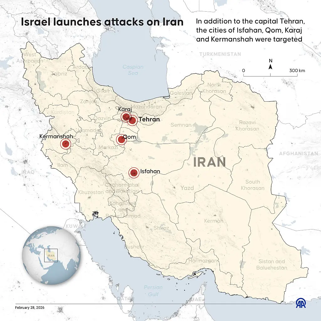 The United States and Israel launched a joint attack on Iran. Credit: Omar Zaghloul/Anadolu via Getty Images