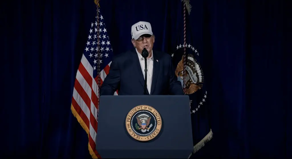 Trump shared a video following the attack. Credit: US President Trump Via Truth Social/Anadolu via Getty Images