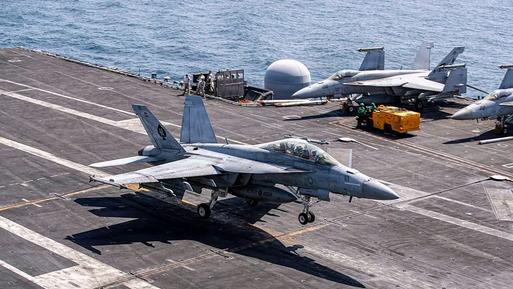 Three US jets were shot down in Kuwait. Credit: US Navy/Getty