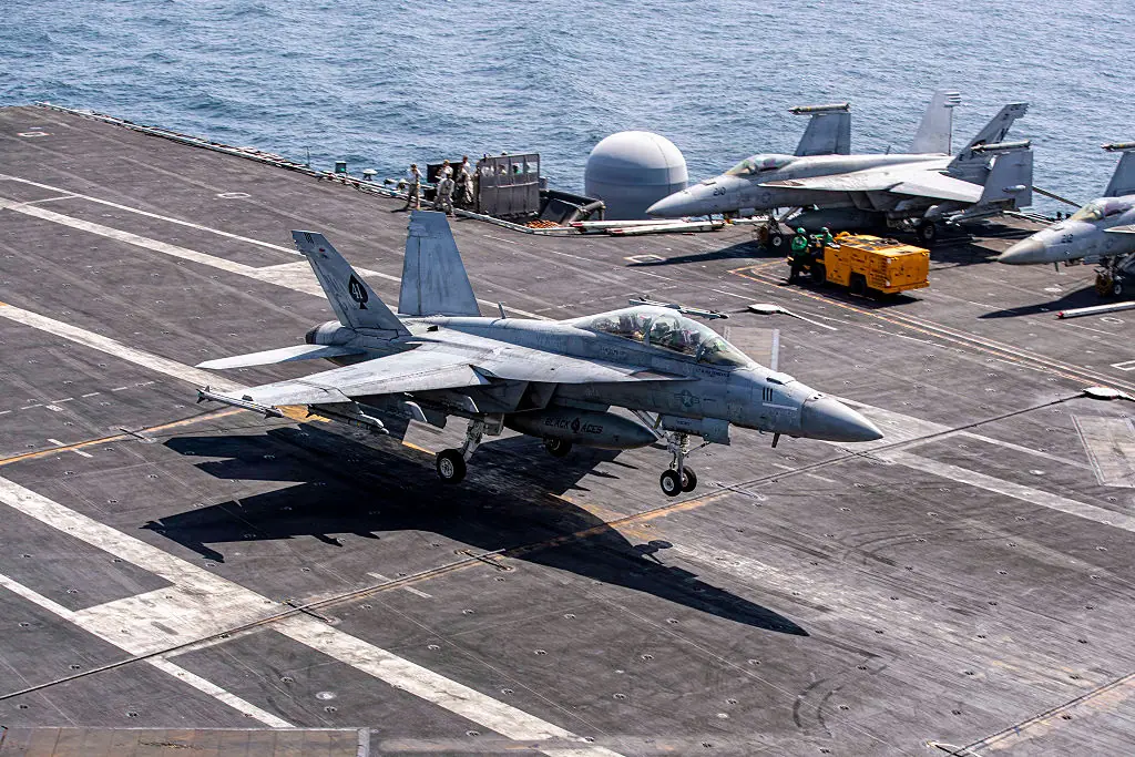 Three US jets were shot down in Kuwait. Credit: US Navy/Getty
