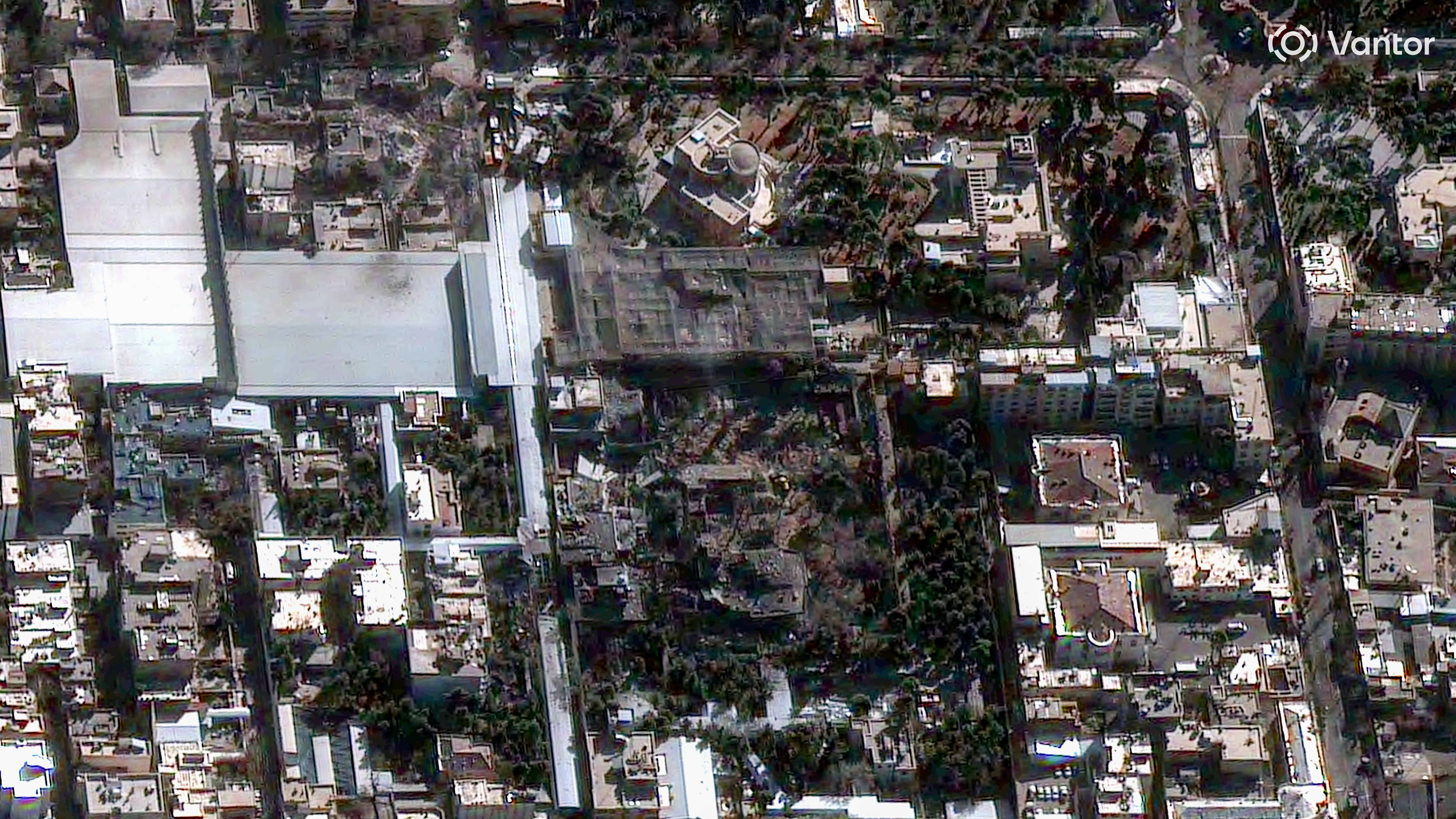 Satellite image of Iranian compound