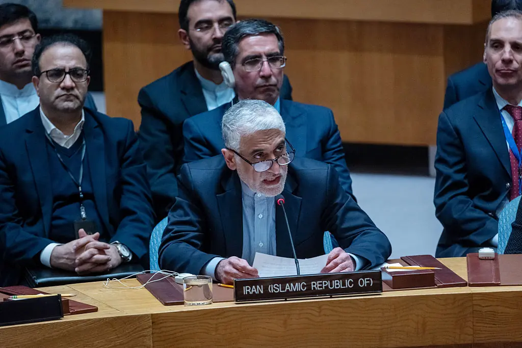 The UN ambassador for Iran was clearly furious. Credit: Spencer Platt/Getty Images