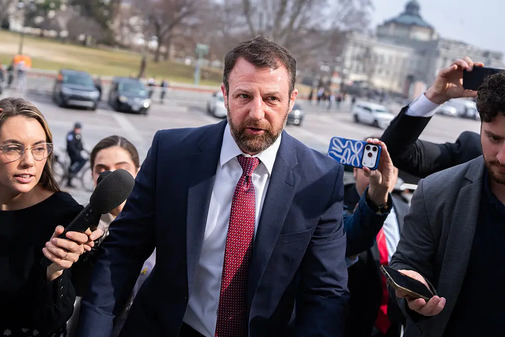 President Donald Trump selected Sen. Markwayne Mullin to be the Department of Homeland Security secretary to replace Kristi Noem. Credit: Tom Williams / Getty 