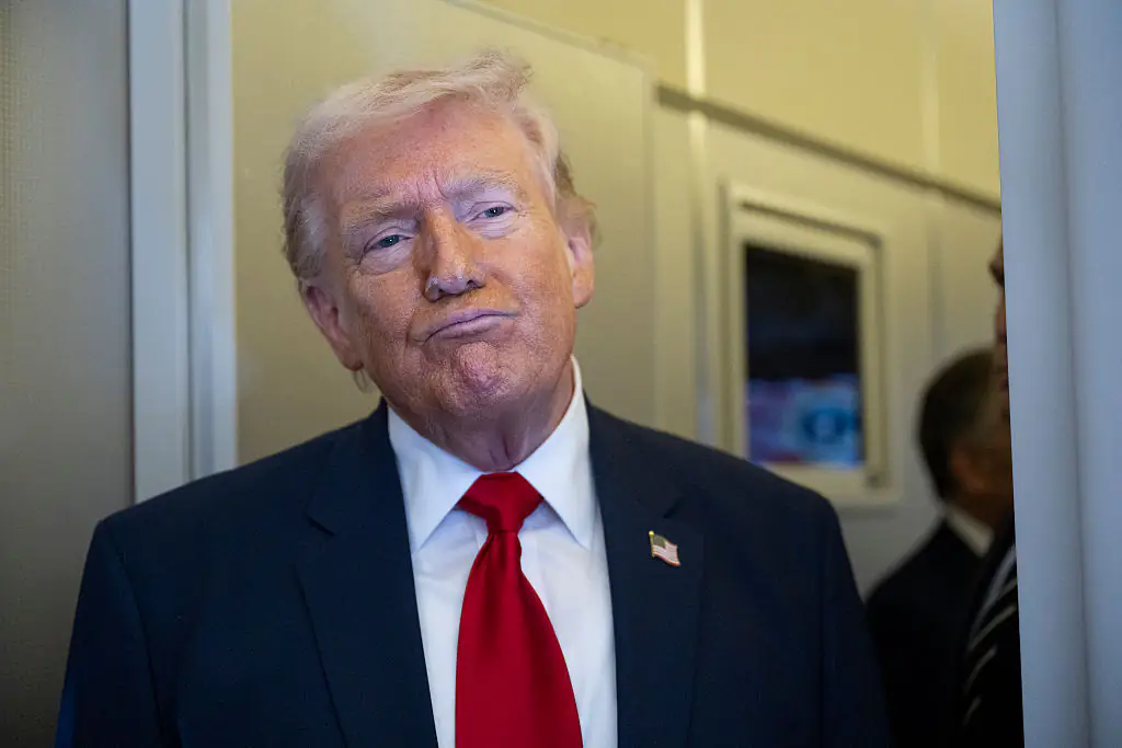Donald Trump promised to get every American $2000 last year. Credit:	Roberto Schmidt / Getty