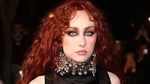 PARIS, FRANCE - MARCH 08: (EDITOR’S NOTE: Image contains partial nudity.) Chappell Roan attends the McQueen Womenswear Fall/Winter 2026-2027 show as part of Paris Fashion Week on March 08, 2026 in Paris, France. (Photo by Stephane Cardinale - Corbis/Corbis via Getty Images)