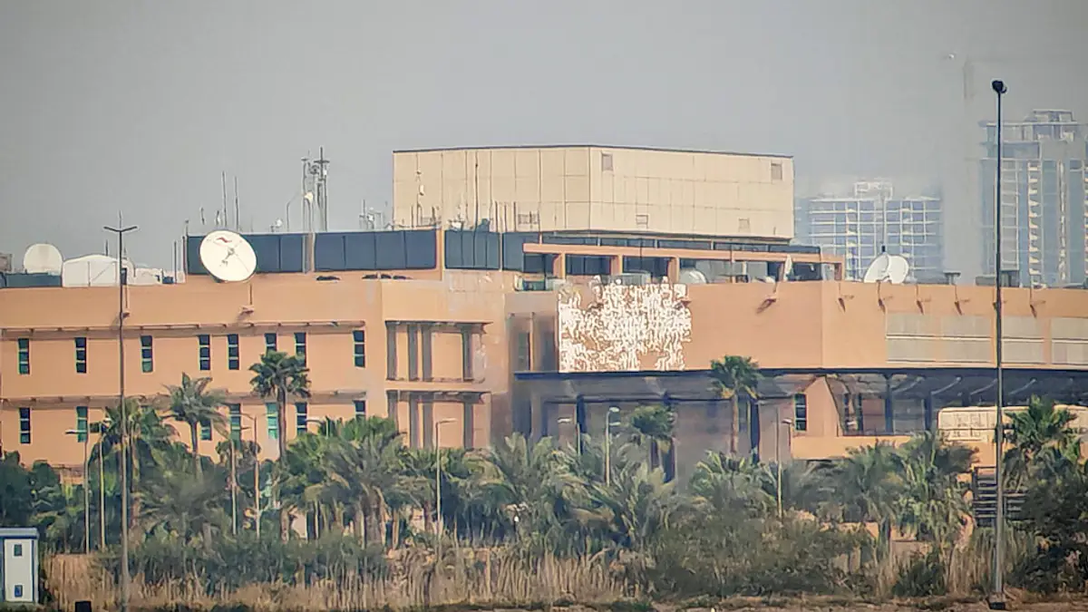 US Embassy is hit by missile as Trump claims US has 'obliterated every ...