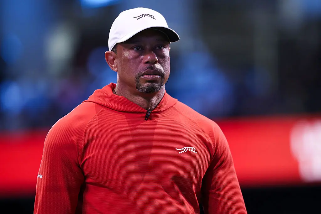 Woods was uninjured in the crash. Credit:	James Gilbert/TGL / Getty