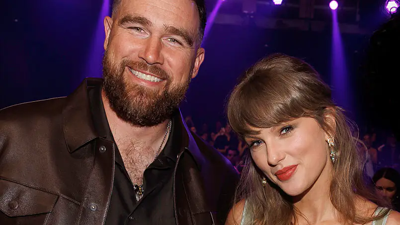 Taylor Swift and Travis Kelce at the 2026 iHeartRadio Music Awards