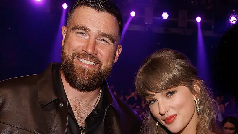 Taylor Swift and Travis Kelce at the 2026 iHeartRadio Music Awards