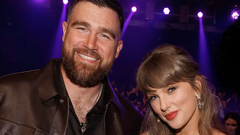 Taylor Swift and Travis Kelce at the 2026 iHeartRadio Music Awards