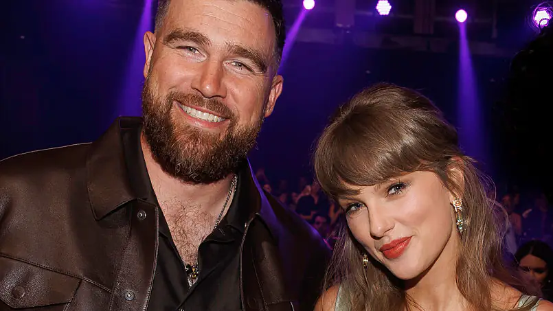 Taylor Swift and Travis Kelce at the 2026 iHeartRadio Music Awards