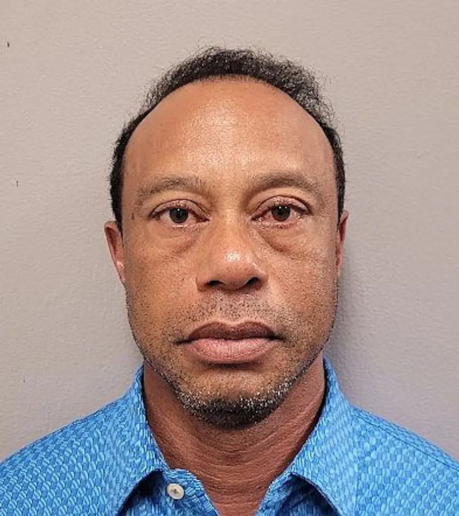 Tiger Woods' March 2026 mugshot. Credit: Handout / Getty