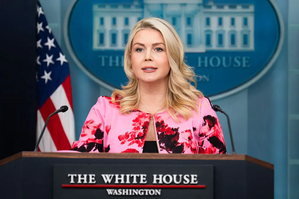 Karoline Leavitt is stepping down from her role as White House Press Secretary. Credit: Tom Williams / Getty