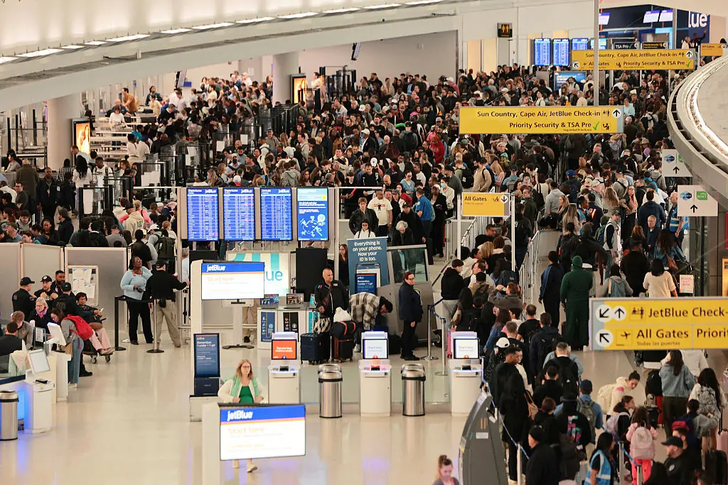 Hundreds of TSA agents have quit or worked without pay during the partial government shutdown. Credit: Michael M. Santiago / Getty