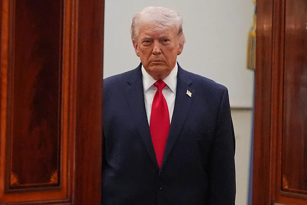 Trump was as blindsided as other US citizens watching Melania's address. Credit: Alex Brandon-Pool/Getty Images