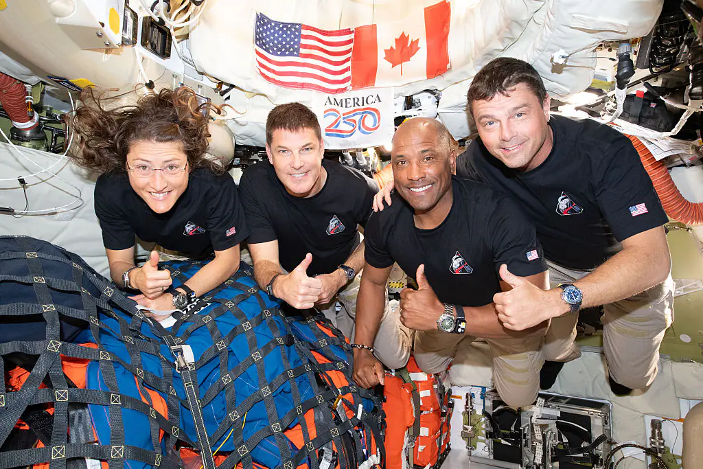 Artemis II's crew has splashed down safely back on Earth. Credit: NASA via Getty Images