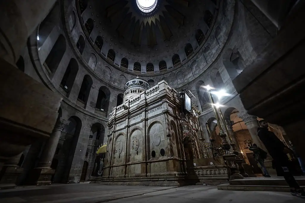 The site could hold the key to the True Tomb of Jesus - or perhaps not. Credit: Anadolu/Getty