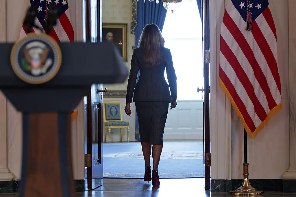 A body language expert analyzed Melania's speech. Credit: Alex Wong / Getty