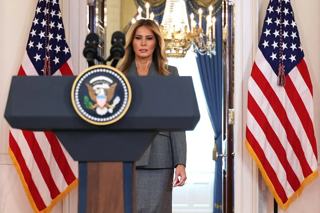 Melania claimed that she was not a victim of Epstein's after being mentioned in the files. Credit: Alex Wong / Getty