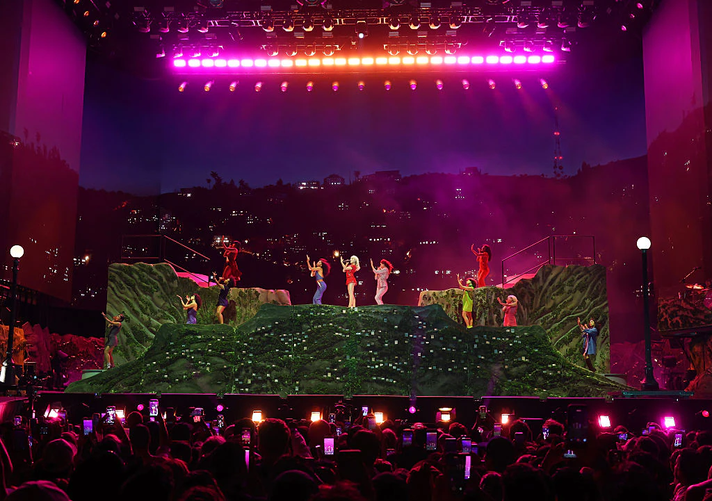 Sabrina Carpenter's first performance at Coachella was shrouded in controversy. Credit: Kevin Mazur/Getty Images for Coachella