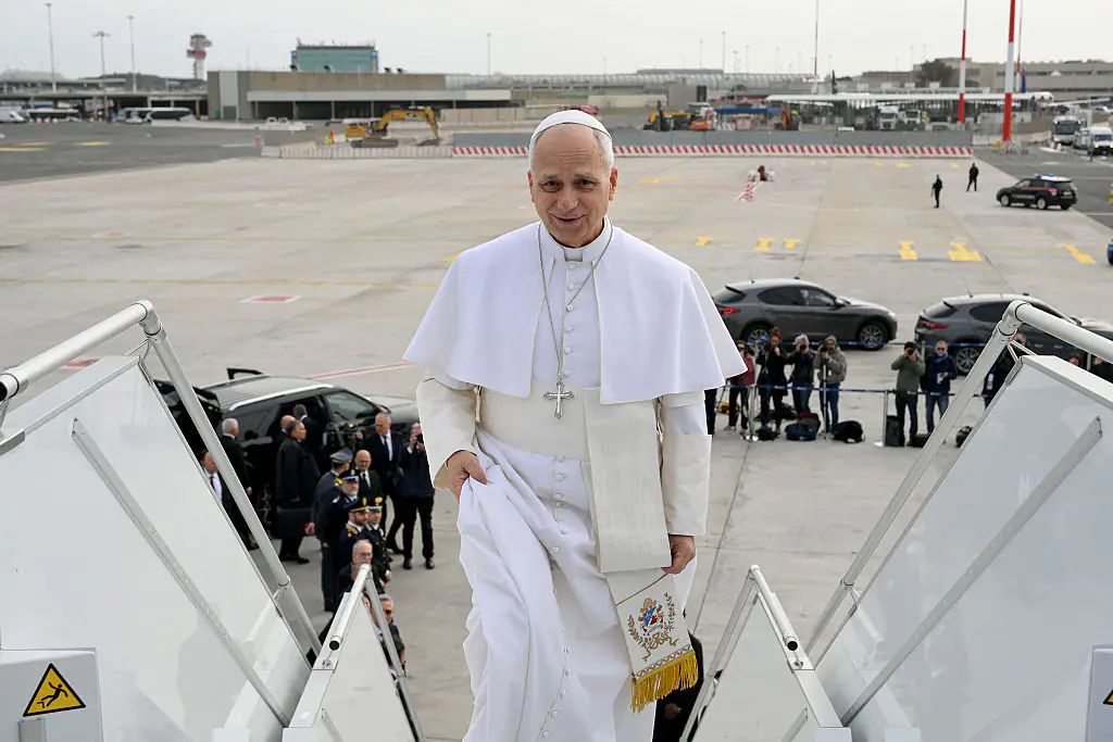 Pope Leo and Trump's relationship has broken down in a matter of weeks. Credit: Simone Risoluti - Vatican Media via Vatican Pool/Getty Images