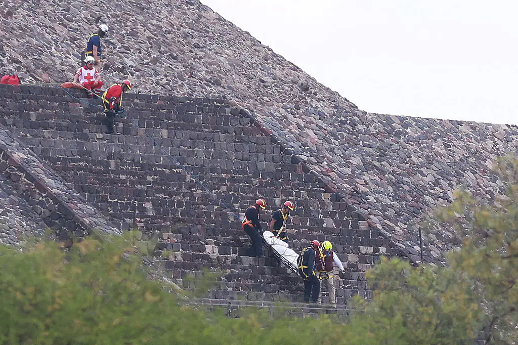 A Canadian tourist was killed and several people were injured during a shooting at the Teotihuacan archaeological site. Credit: Anadolu / Getty 