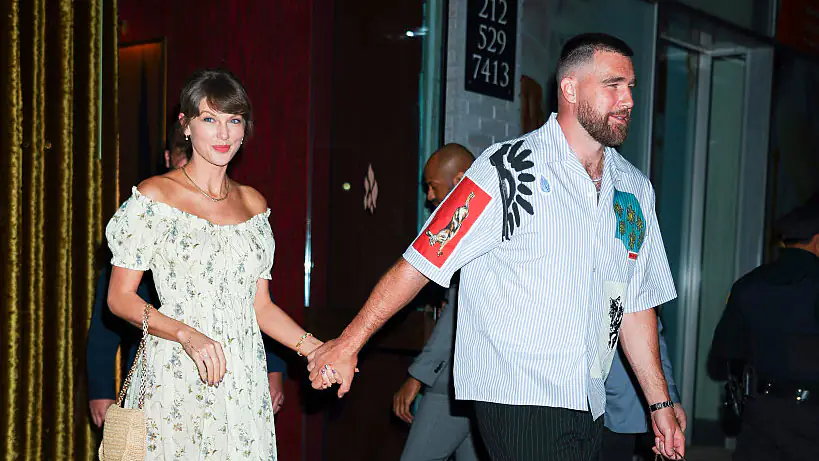 Taylor Swift and Travis Kelce tied the knot in a wedding ceremony at MSG on Friday (July 3). Credit: Aeon/GC Images)