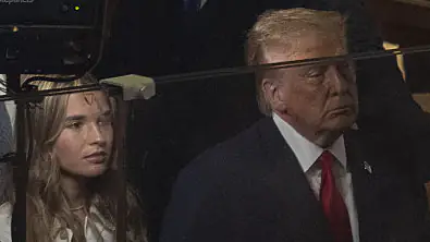 Donald Trump and his grandchildren Kai Madison Trump 