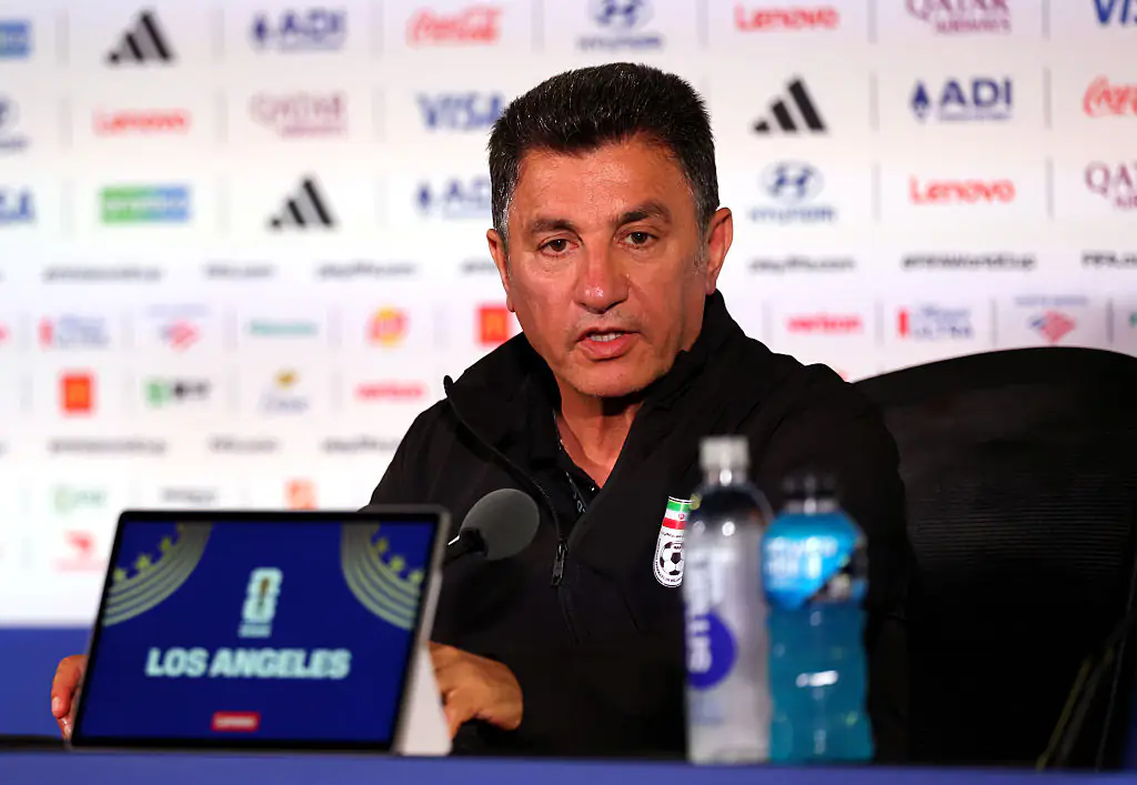 Amir Ghalehnoy, Head Coach of Iran spoke out about how his team has been treated. Credit: Harry How/Getty Images