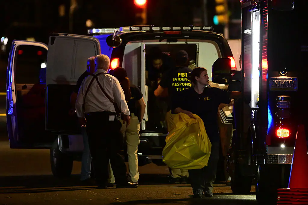 The FBI raids the home of Eugene Horsch in Philadelphia. Credit: Anadolu / Getty