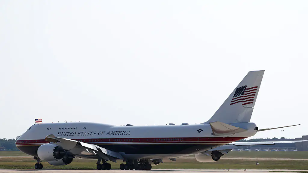 The exterior of the new Air Force One. Credit: Finn Gomez/Getty