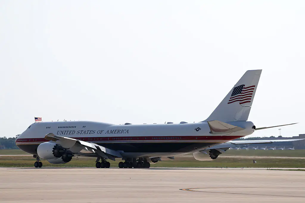  Qatar gave the U.S. government the plane for free. Credit: Finn Gomez / Getty