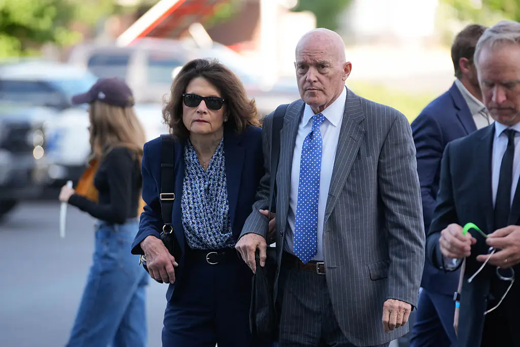 Charlie Kirk's parents, Robert Kirk and Kathryn Kirk, arrived at the courthouse for a weeklong preliminary hearing for Tyler Robinson. Credit: Pool / Getty