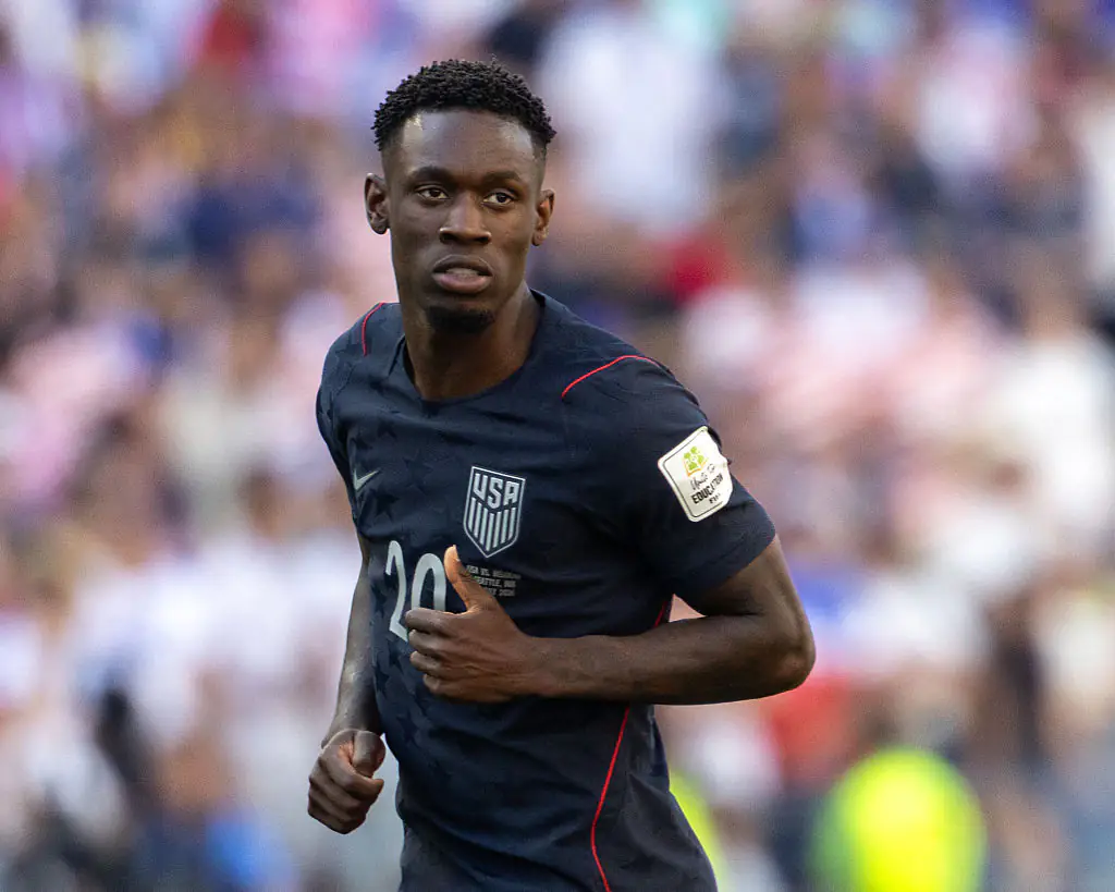 Folarin Balogun has released a statement after the USMNT was kicked out of the World Cup days after the infamous red card U-turn. Credit: Al Sermeno/ISI Photos / Getty
