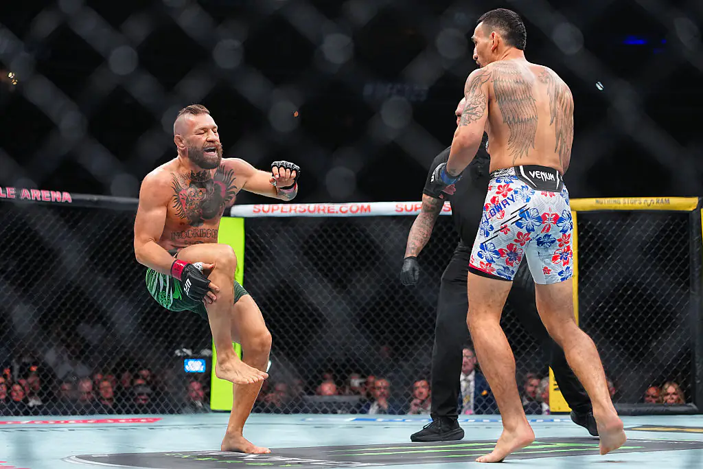 Conor McGregor's UFC return ended in agony for the Irishman. Credit: Chris Unger/Zuffa LLC
