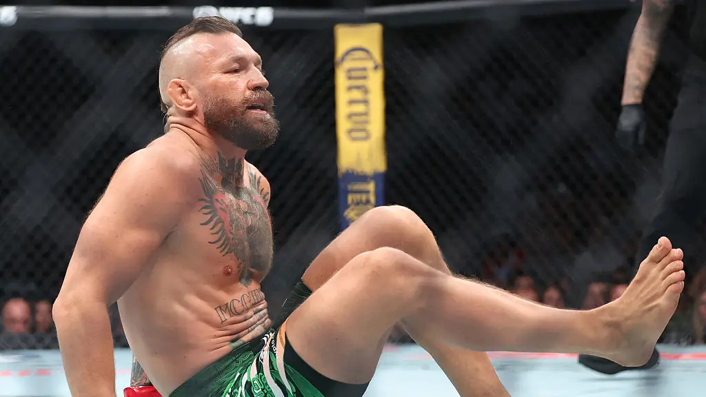 McGregor's comeback fight ended prematurely after he suffered an injury. Credit: Ian Maule/Getty Images)