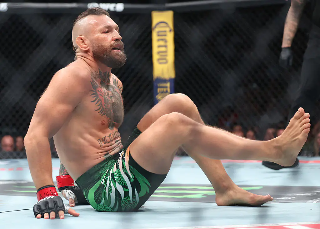 McGregor's comeback fight ended prematurely after he suffered an injury. Credit: Ian Maule/Getty Images)