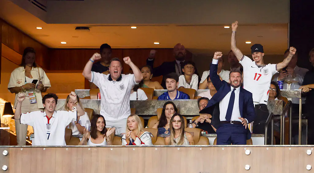 Victoria Beckham's nonchalant response to Jude Bellingham's winning goal made headlines. Credit: Jean Catuffe/Getty Images