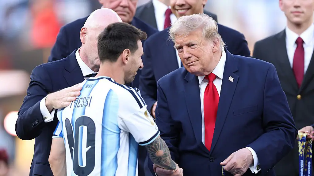 Donald Trump reportedly said the same thing to every player after the World Cup final. Credit: Justin Setterfield/Getty Images