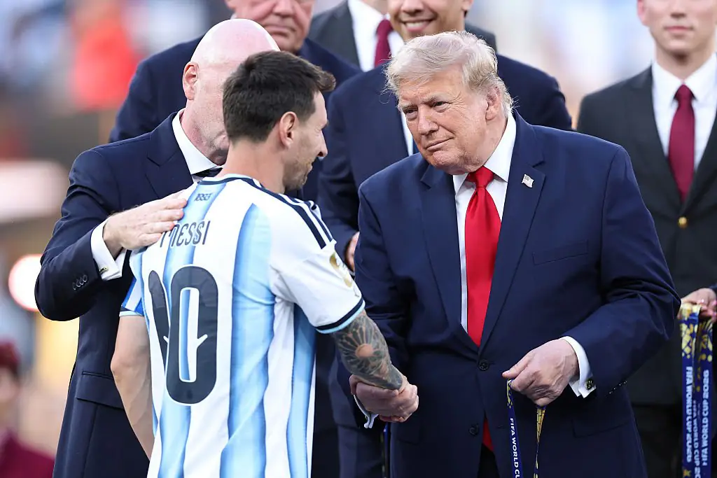Donald Trump reportedly said the same thing to every player after the World Cup final. Credit: Justin Setterfield/Getty Images