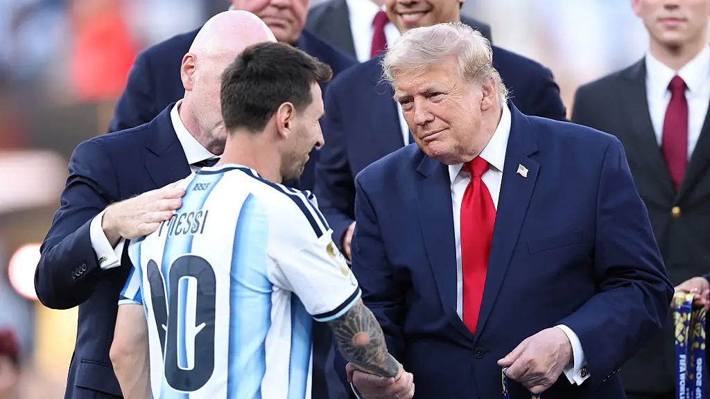 Donald Trump reportedly said the same thing to every player after the World Cup final. Credit: Justin Setterfield/Getty Images