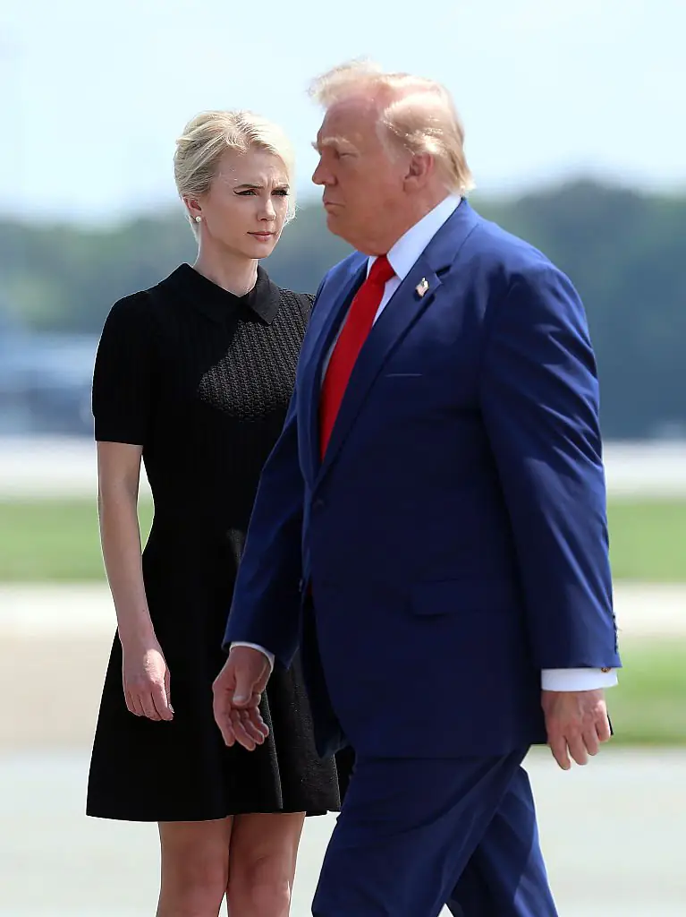 Natalie Harp and President Donald Trump. Credit: Kevin Dietsch / Getty
