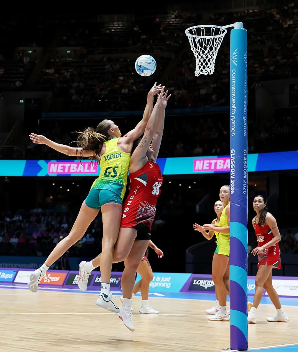 The short dresses are leaving players' shorts exposed. Credit: Lintao Zhang/Getty Images
