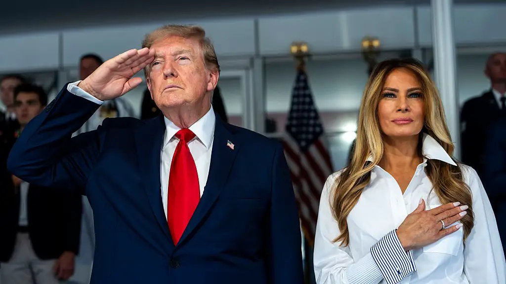 President Donald Trump and first lady Melania Trump 